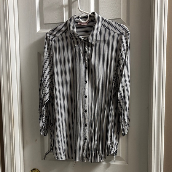 in every story Tops - Striped Black and White ladies shirt